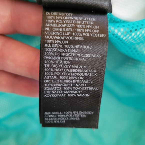 North Face Althetic Lightweight Women's Windbreaker Rain Jacket Green size S - Picture 6 of 11